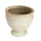 Hello Honey® 8" Round Distressed Terra Cotta Footed Planter